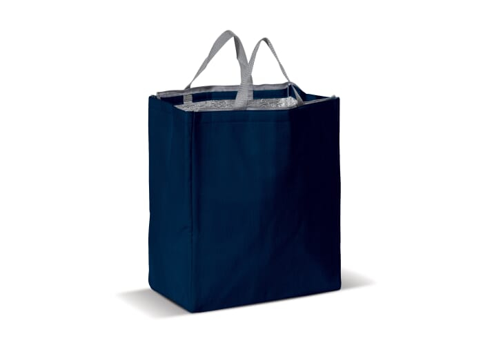 Sac à cordon réfléchissant à personnaliser Bleu foncé